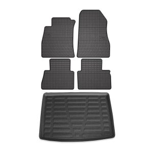 Nissan Juke Floor-Trunk Mats - Omac - El-Toro & YPS - Black - '15-'17 Nissan Juke Floor-Trunk Mats - Omac - El-Toro & YPS - Black - '15-'17